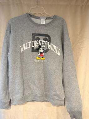 Disney Parks Mickey Mouse Walt Disney World Since 1971 Gray Crewneck Sweatshirt